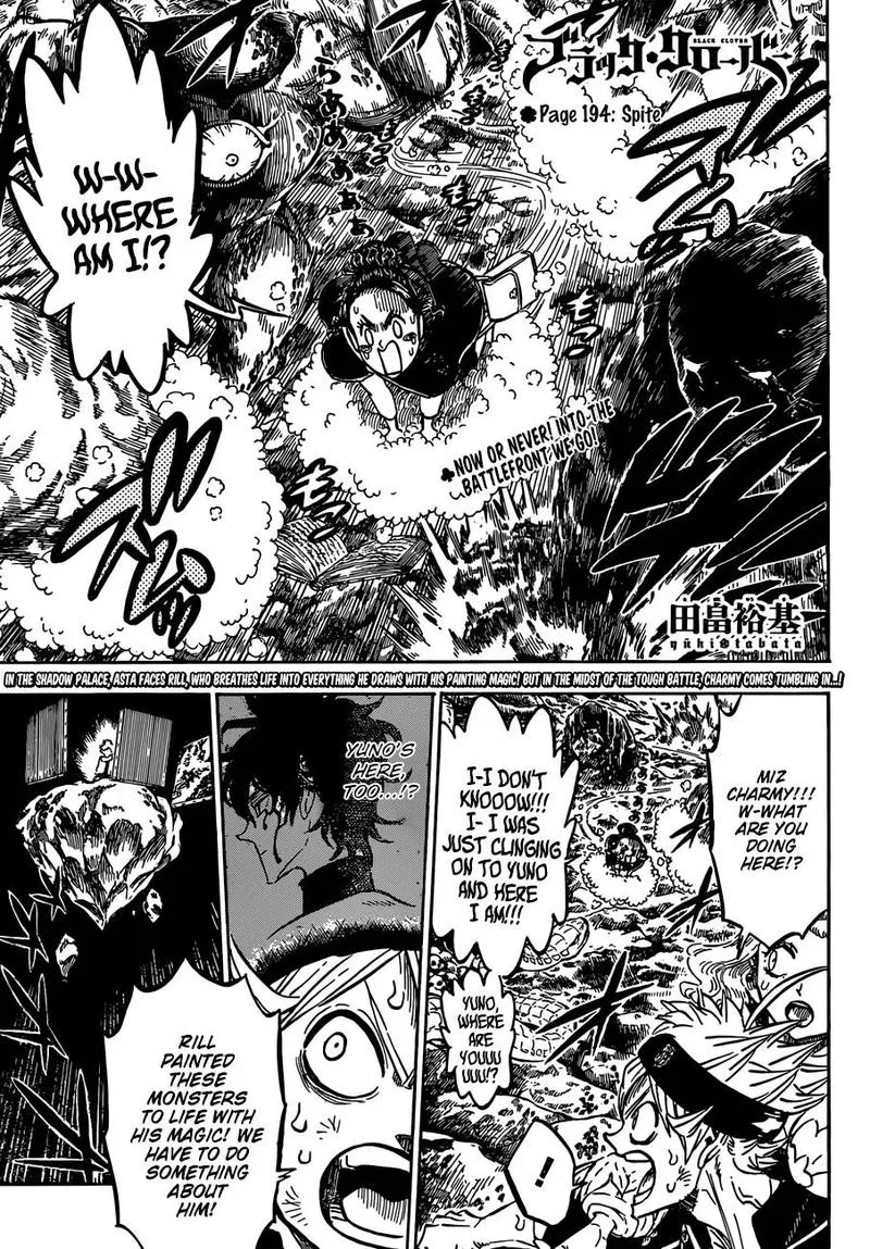 Black Clover Chapter 194 Image 1