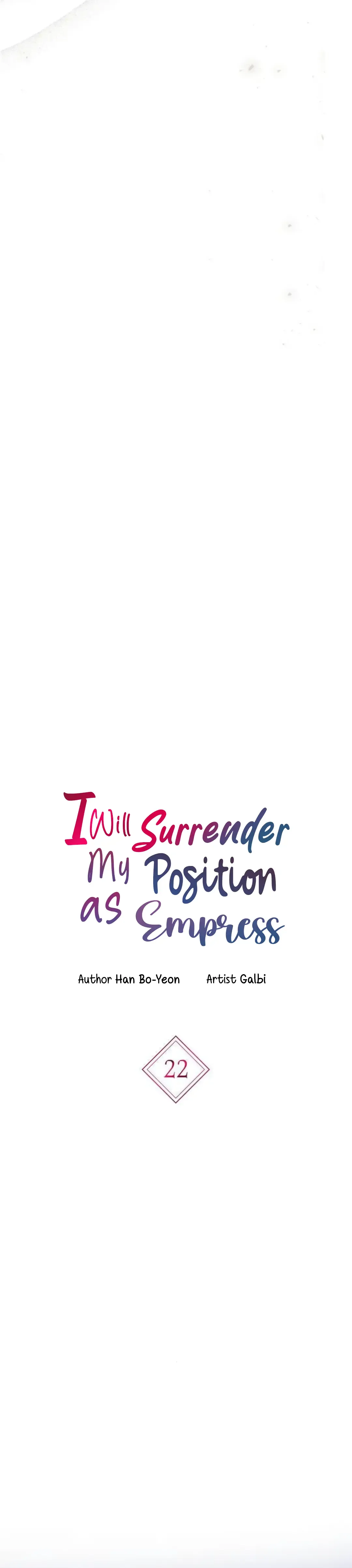 I Will Surrender My Position As The Empress Chapter 22 Image 15