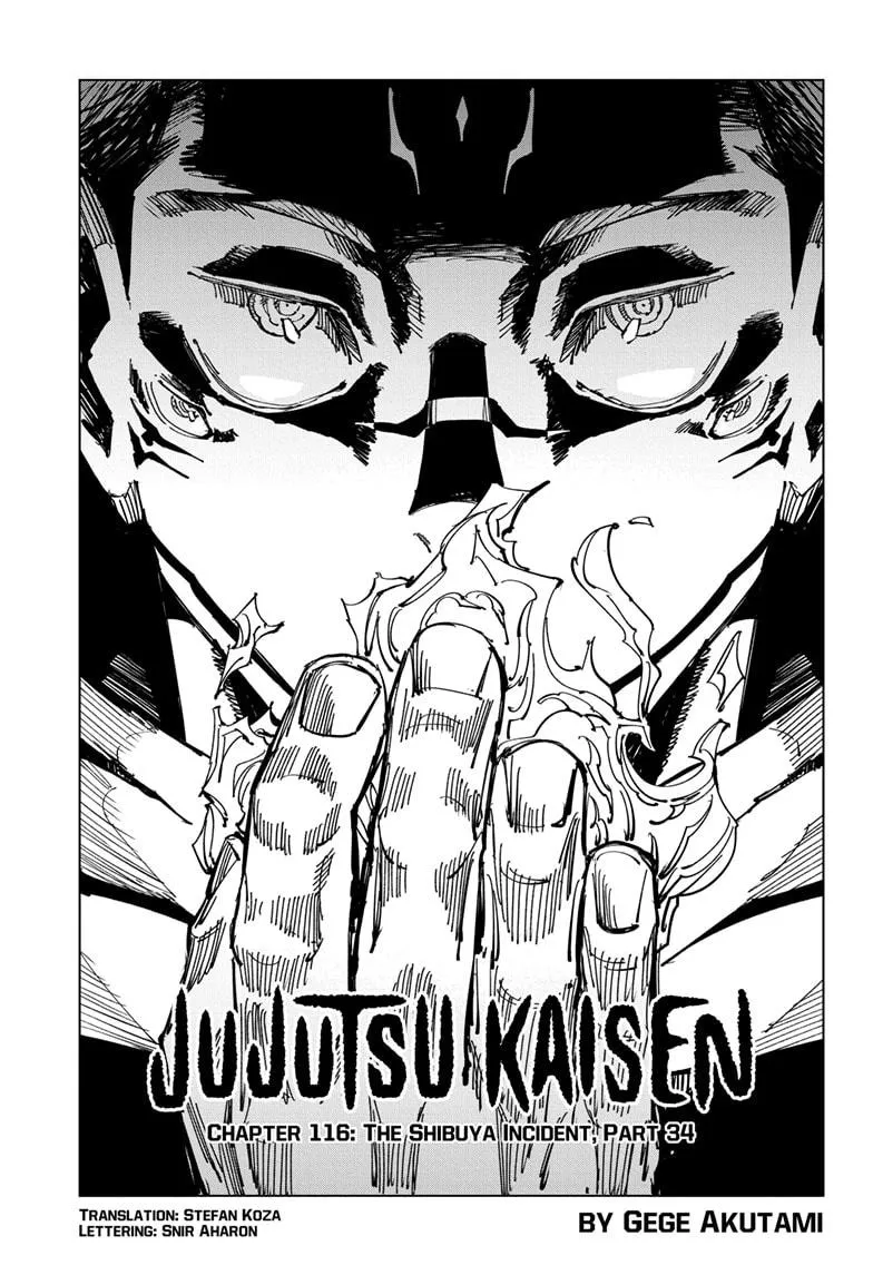 Jujutsu Kaisen Chapter 116 Image 1