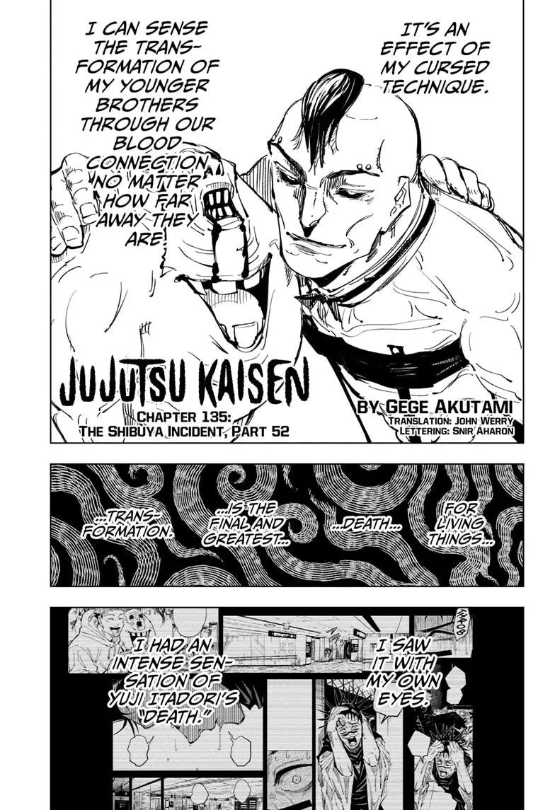 Jujutsu Kaisen Chapter 135 Image 1