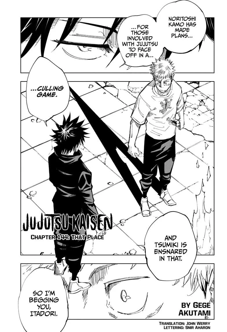 Jujutsu Kaisen Chapter 144 Image 1