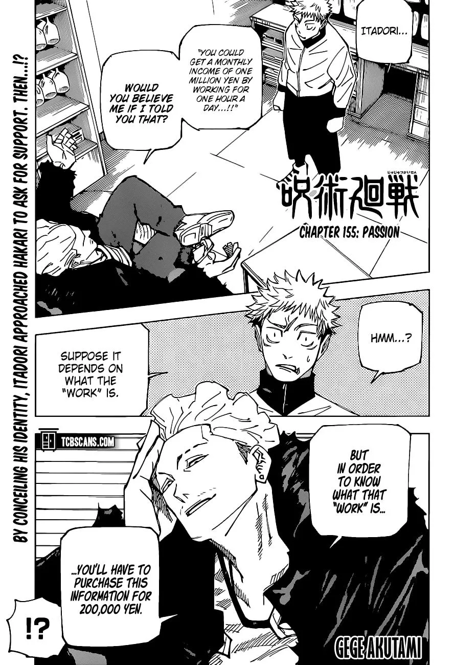 Jujutsu Kaisen Chapter 155 Image 1