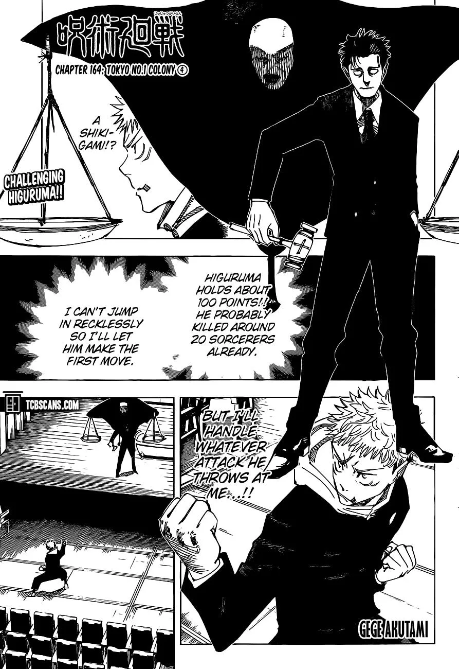 Jujutsu Kaisen Chapter 164 Image 1