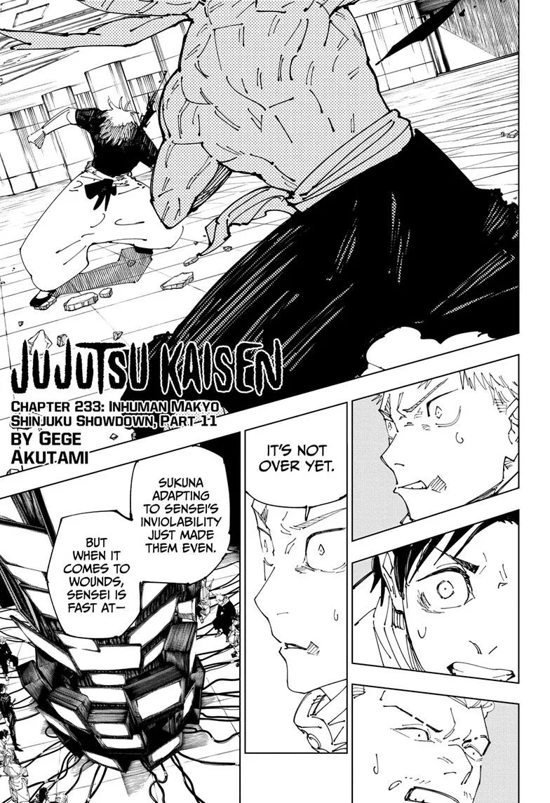 Jujutsu Kaisen Chapter 233 Image 1