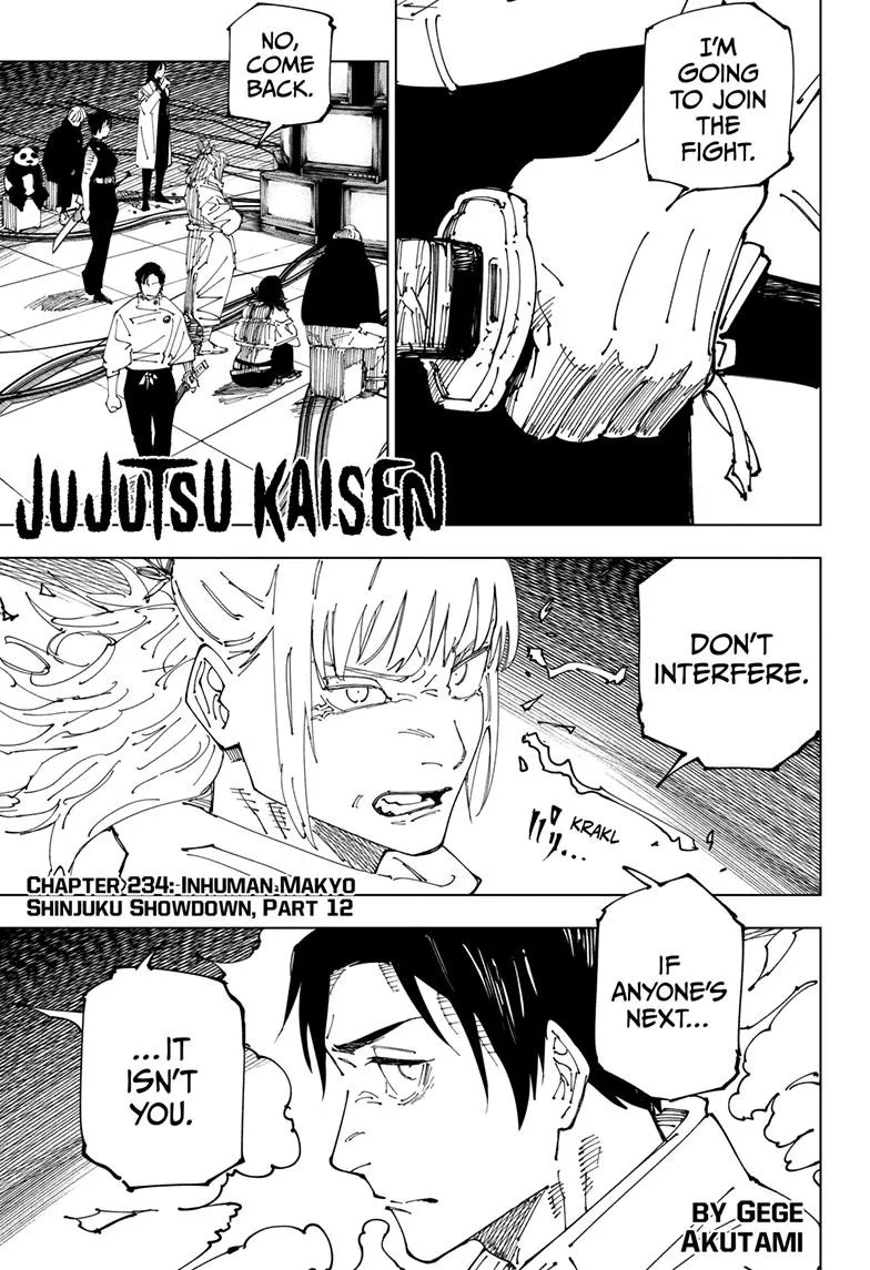 Jujutsu Kaisen Chapter 234 Image 1