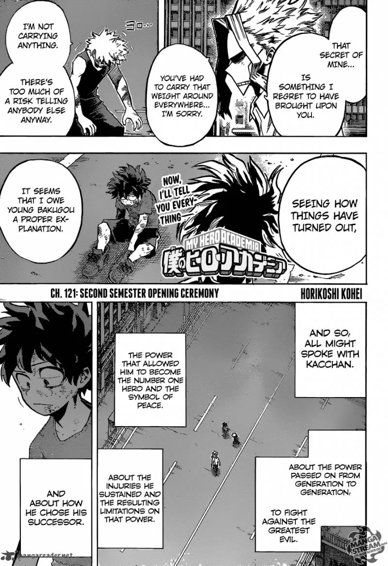 My Hero Academia Chapter 121 Image 1