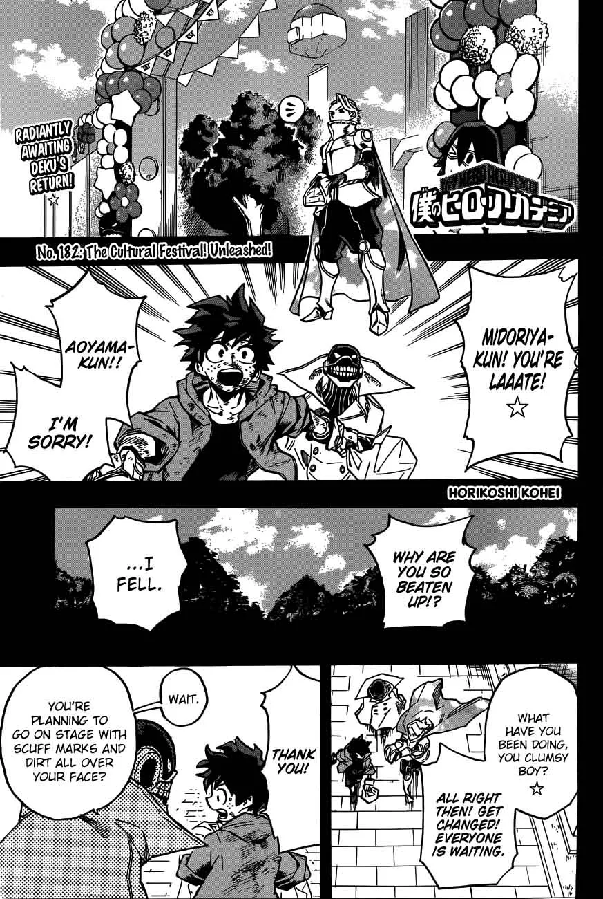 My Hero Academia Chapter 182 Image 1