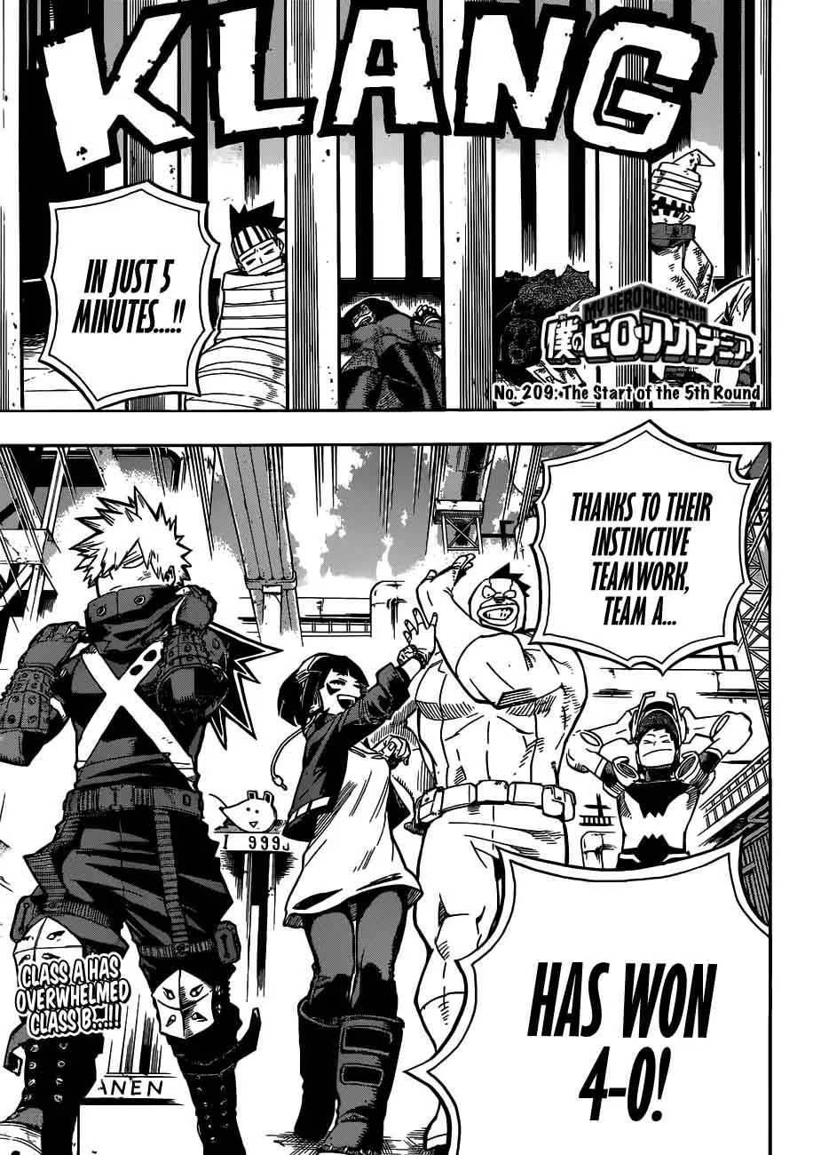 My Hero Academia Chapter 209 Image 1