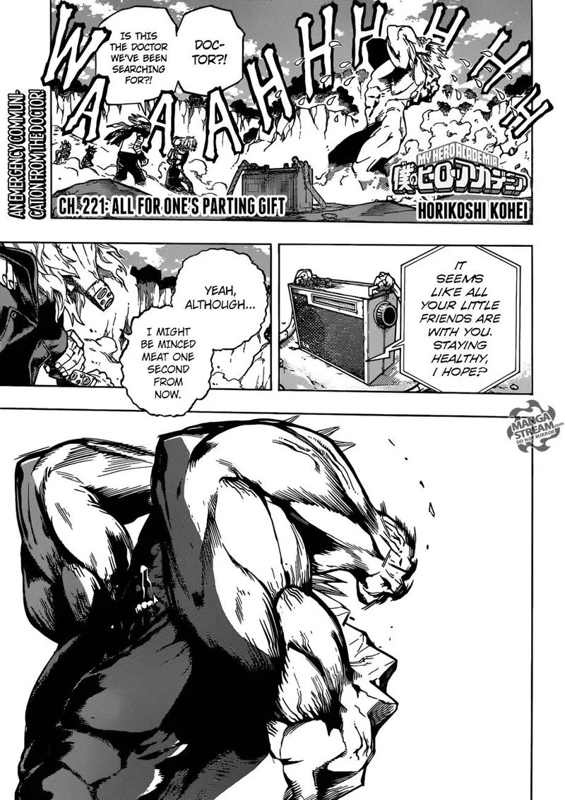 My Hero Academia Chapter 221 Image 1