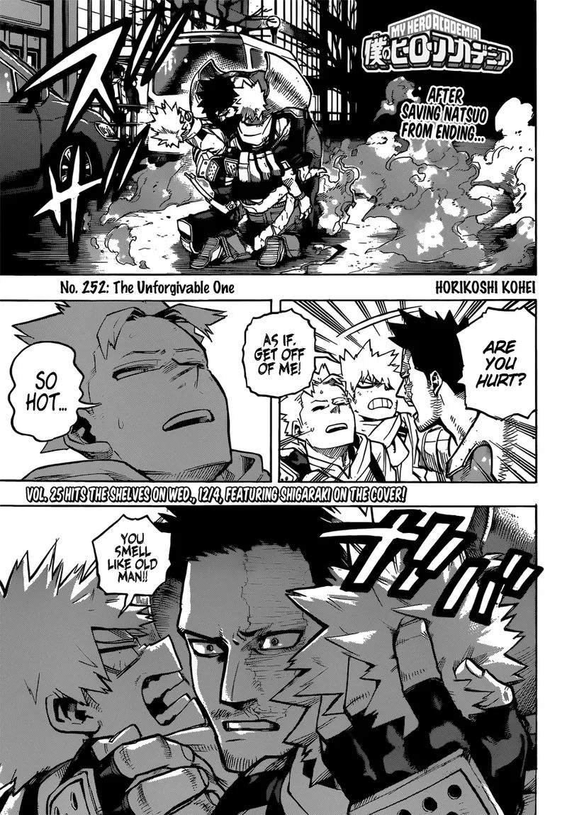 My Hero Academia Chapter 252 Image 1