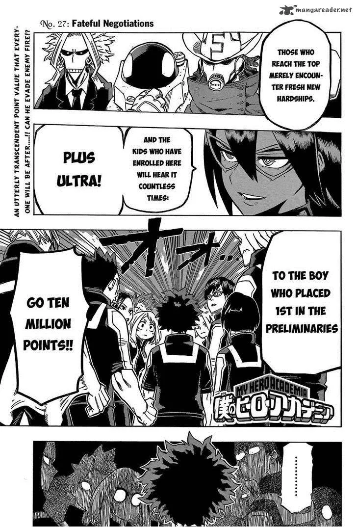 My Hero Academia Chapter 27 Image 1