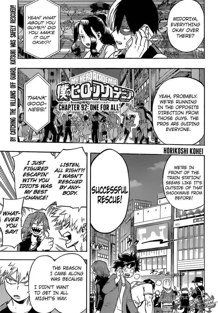 My Hero Academia Chapter 92 Image 1