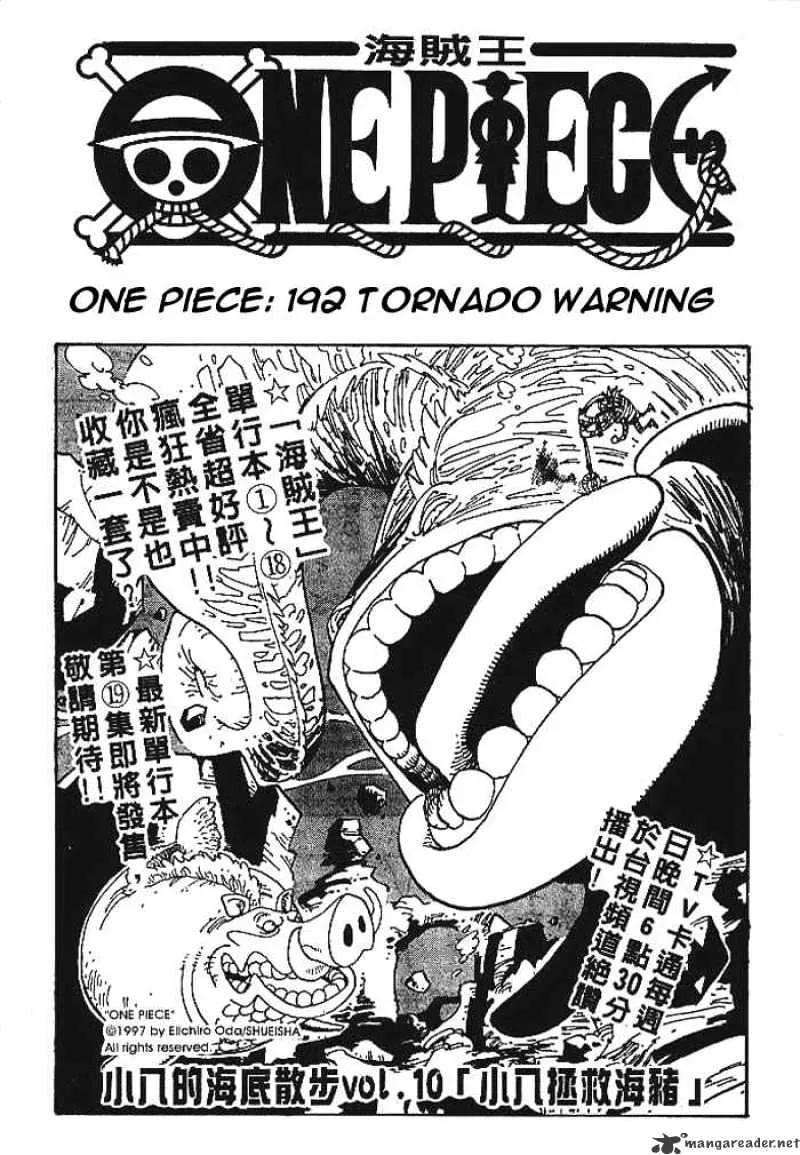 One Piece Chapter 192 Image 1