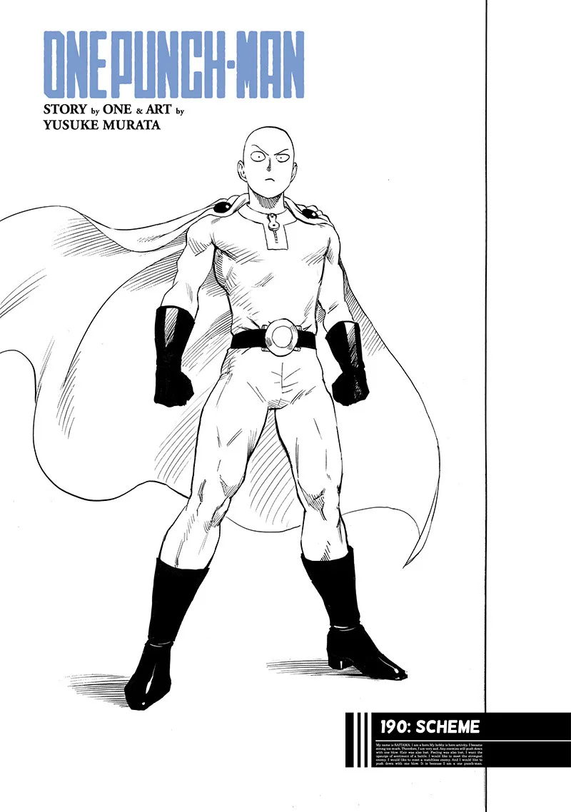 One Punch Man Chapter 190 Image 1